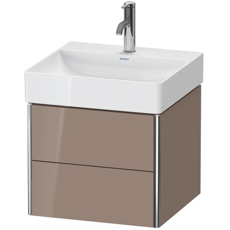 Xsquare Wall-Mounted Vanity Unit Cappuccino High Gloss